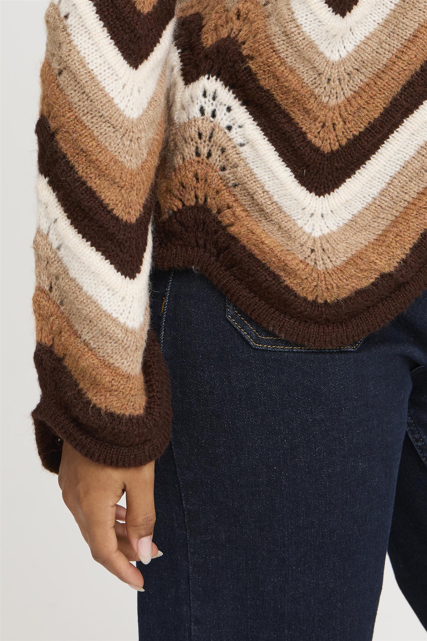 Sbbidiga Knit Cardigan Brun