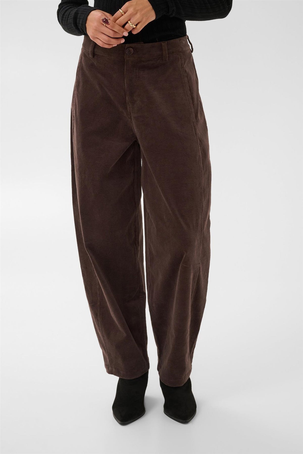 Crballlie Barrel Pant Brun