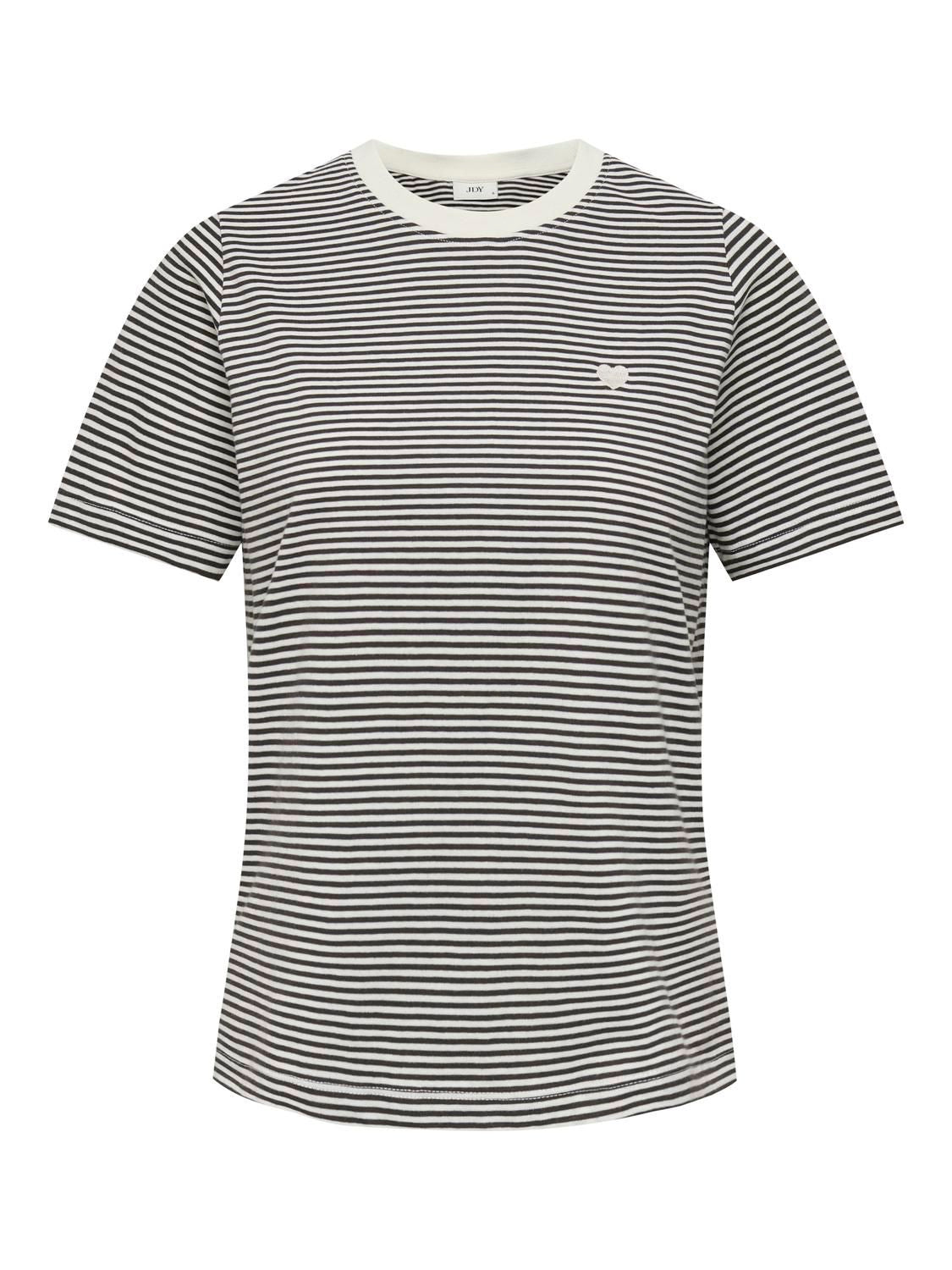 Jdypisa Life S/s Print Top Jrs Noos Svart