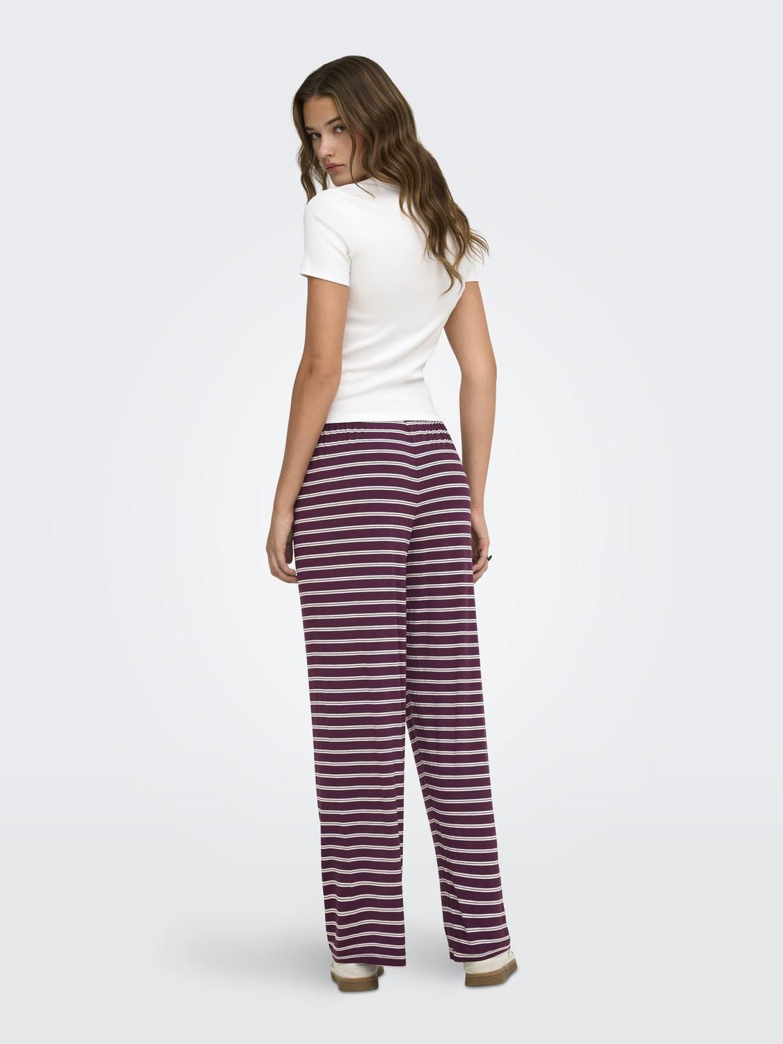 Onlnina Long Aop Pants Jrs Burgunder