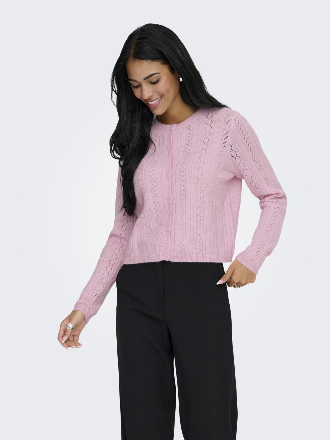 Jdyapril Life L/s O-Neck Cardigan Knt Lilla