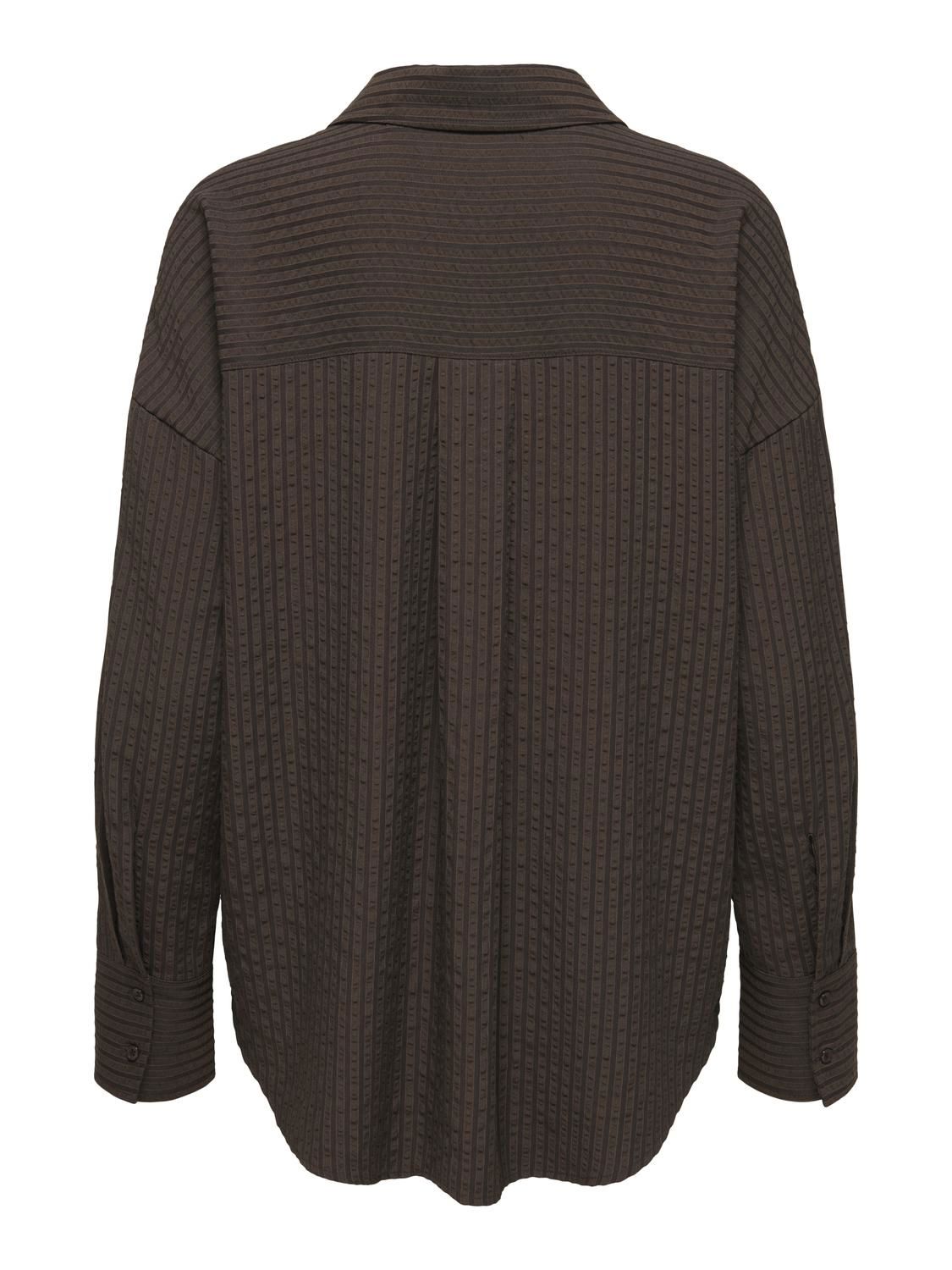 Onloregon Bari L/s Shirt Wvn Brun
