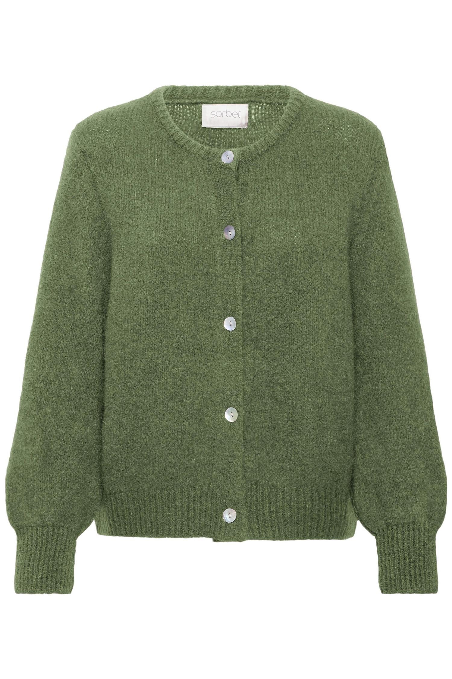 Sbgulvig Knit Cardigan Grønn