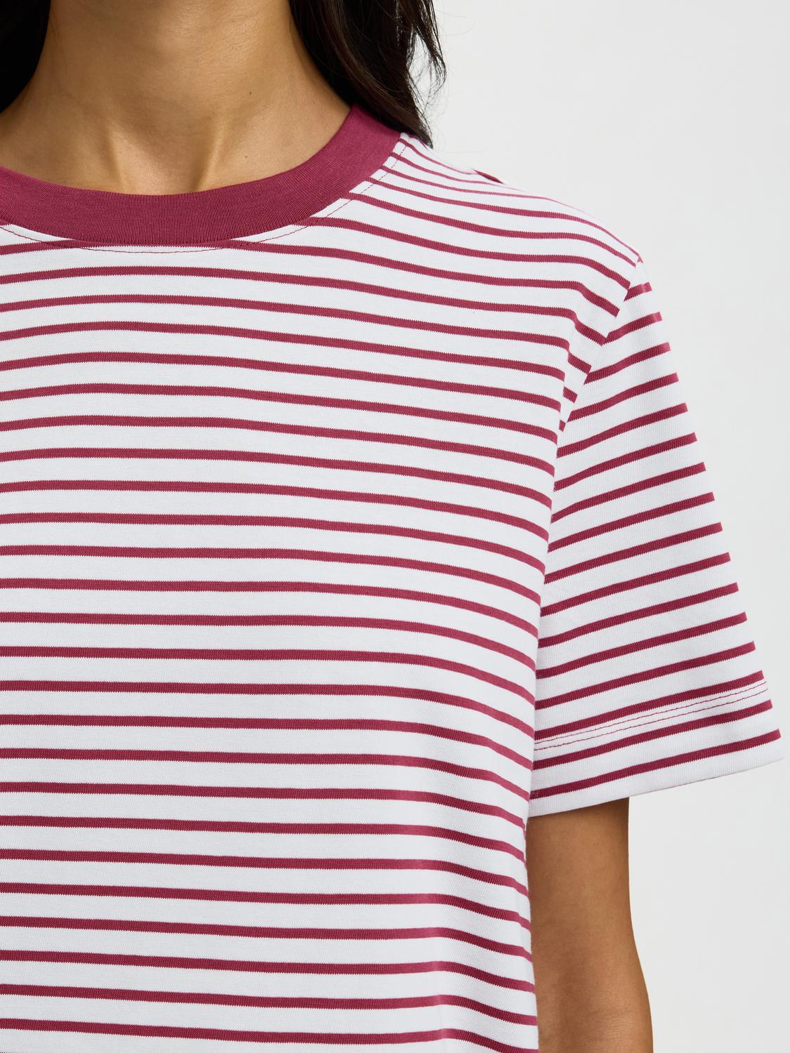 Slwessential Ss Striped Boxy Tee Noos
