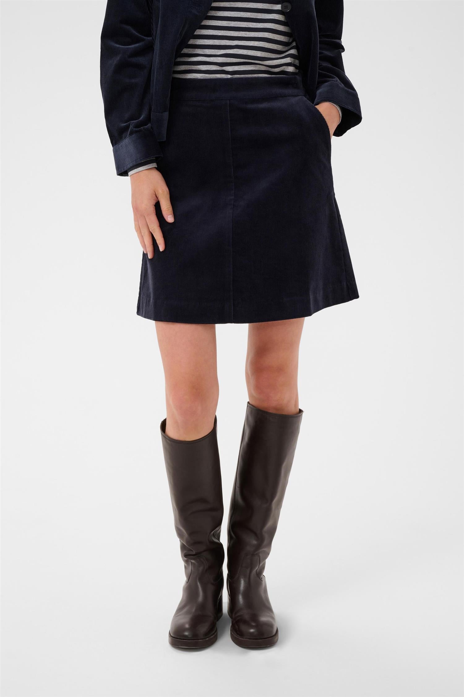 Lingspw Skirt Blå