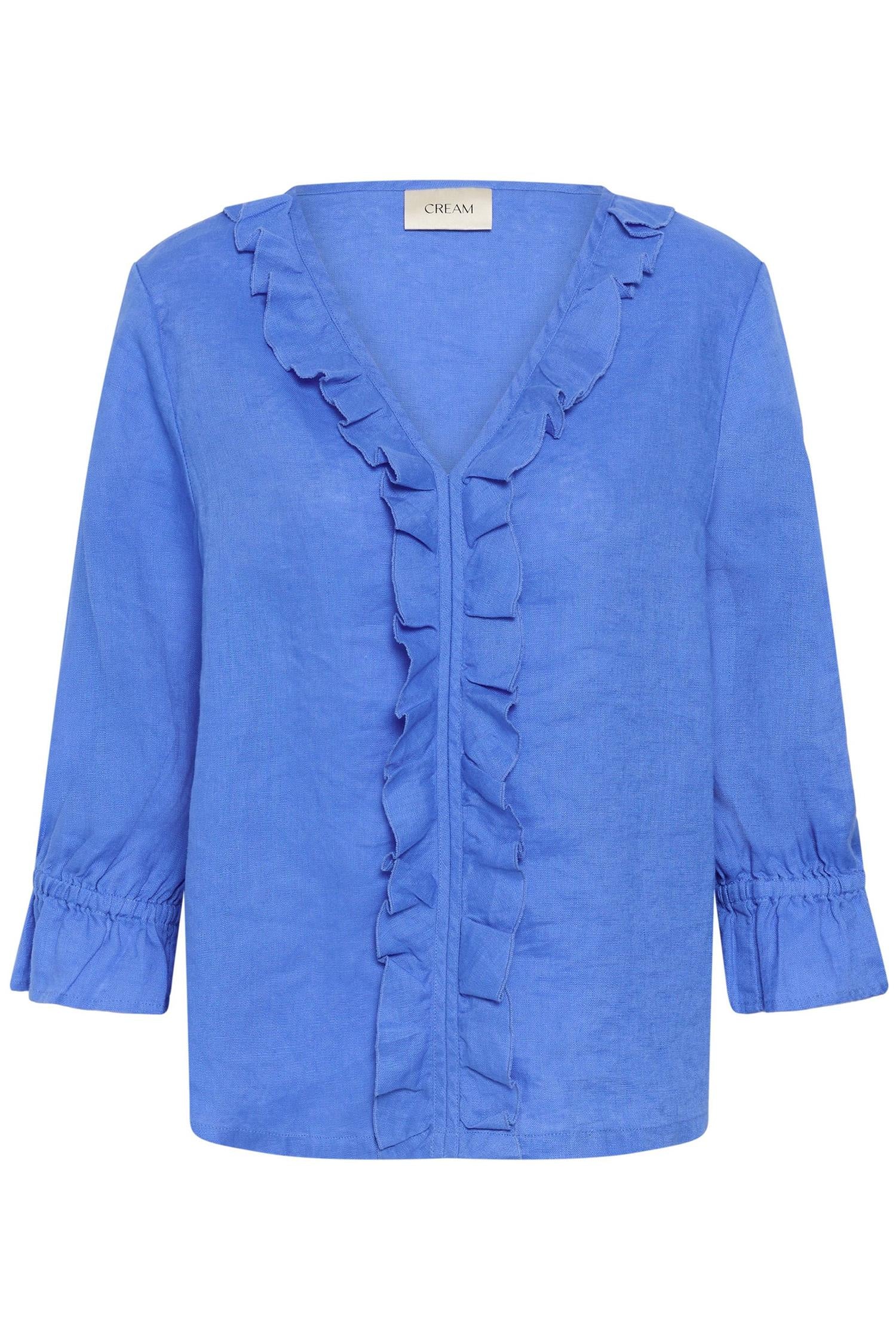 Crbellis Frill Blouse Blå