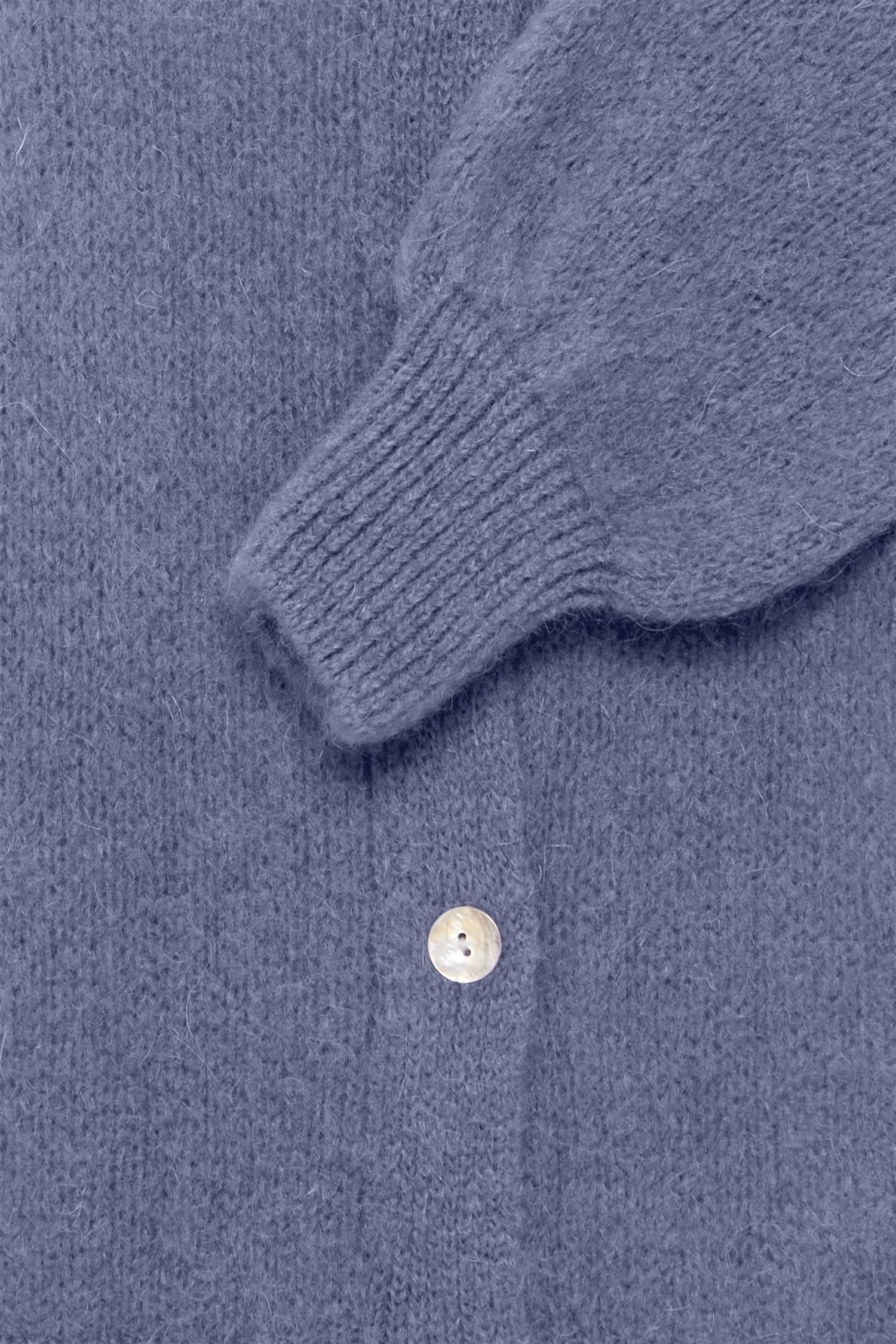 Sbgulvig Knit Cardigan Blå