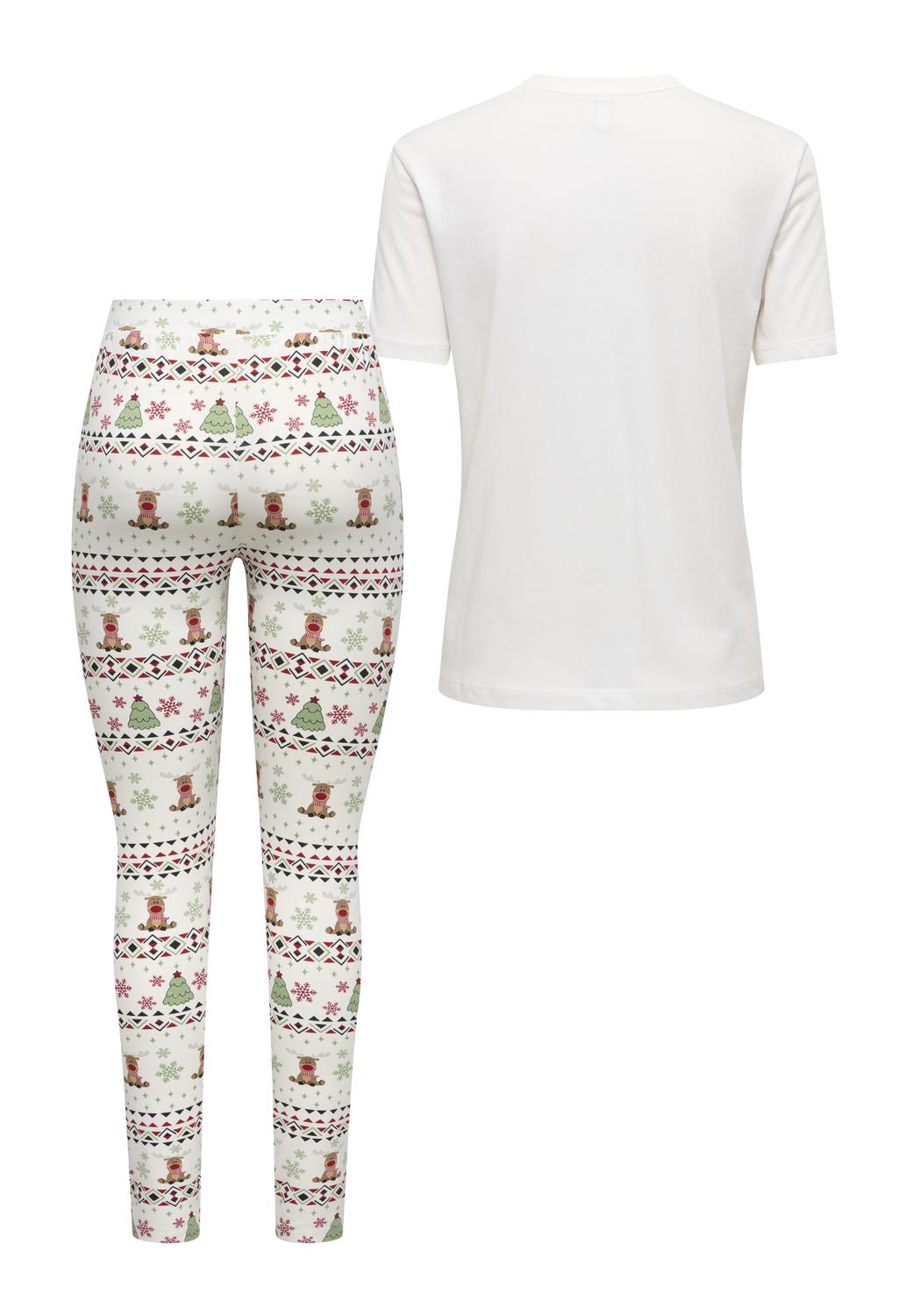 Onlxmas Elfi Life Top/leggings Set Csjrs Hvit