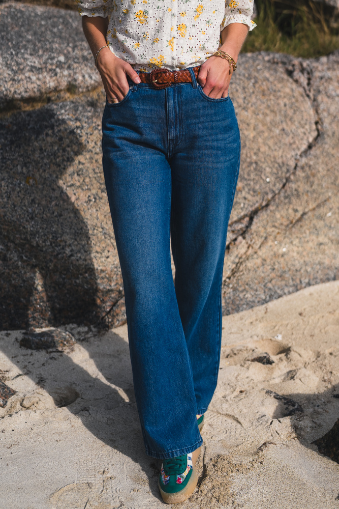 Rauscecilie Hw Pants Blå