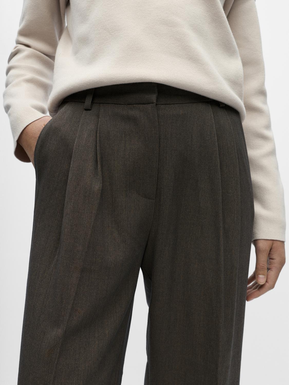 Objkara Hw Straight Pant 142 Brun