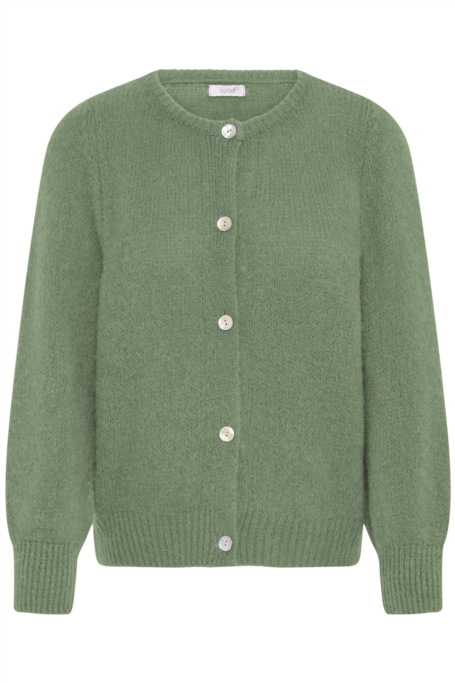 Sbgulvig Knit Cardigan Grønn