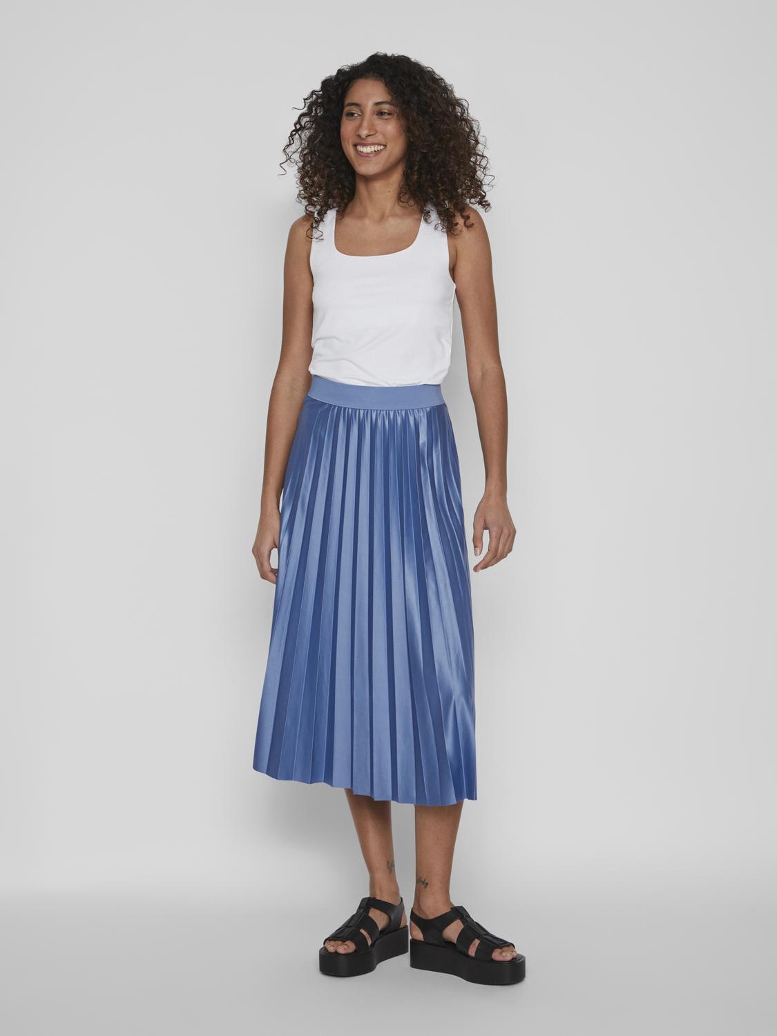 VIKENZA U-NECK S/L TANK TOP Klar Hvit