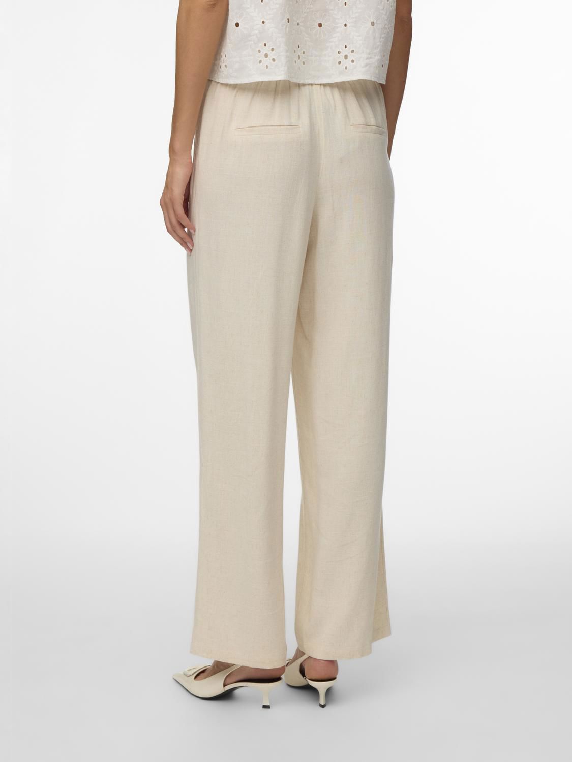 Vmsissevera Mw Wide Pant Beige