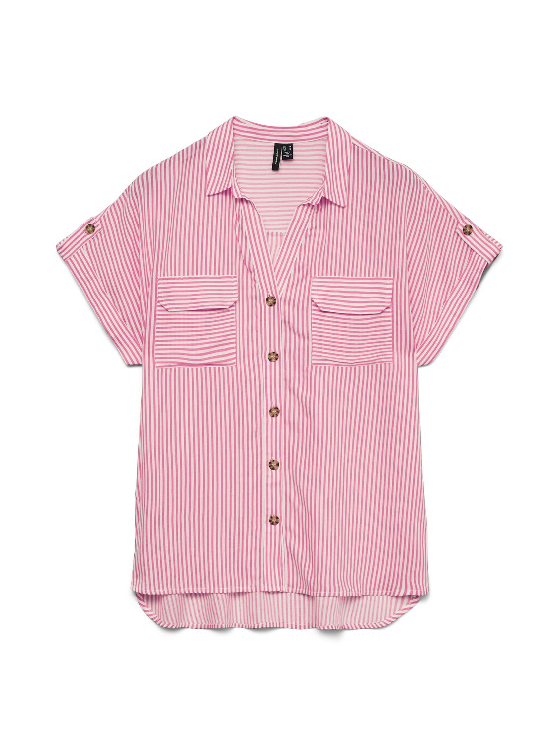 Vmbumpy Ss Shirt Wvn Noos Rosa