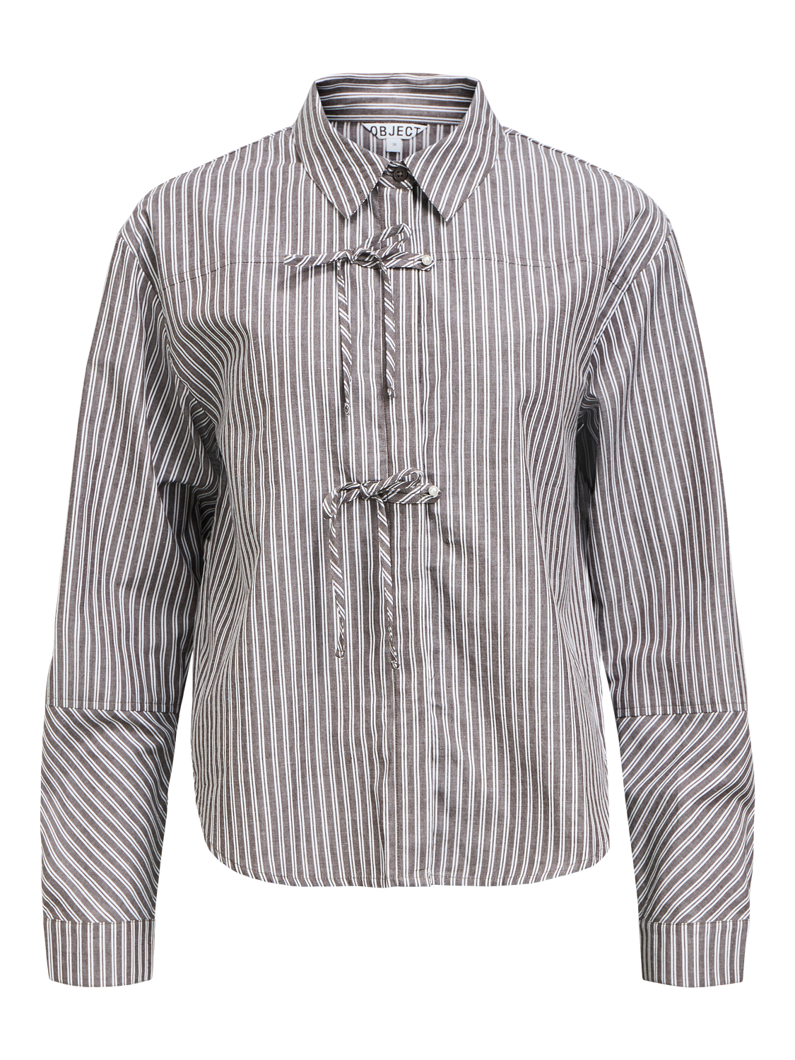 Objnoelle L/s Re Shirt 141 Mørkebrun