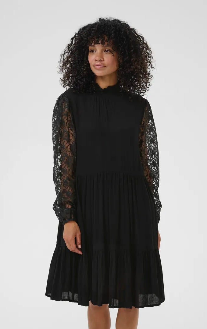 Kastine Amber Lace Dress Svart