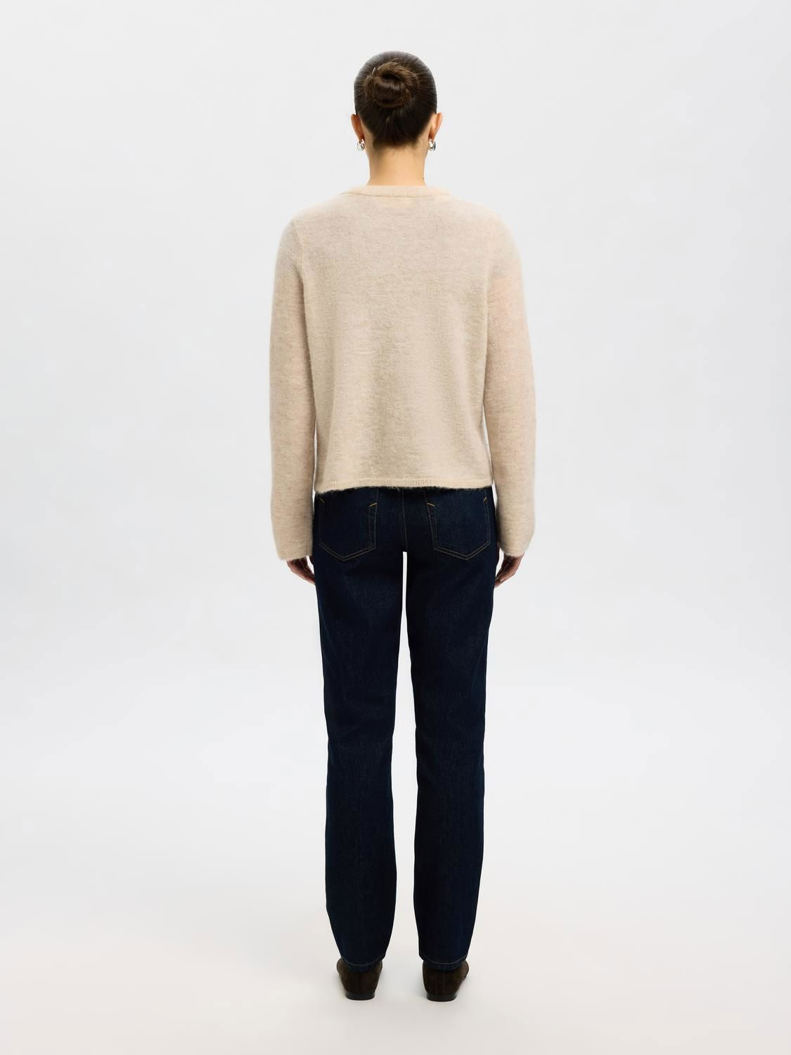 Slwlulu New Ls Knit Cardigan Noos Beige