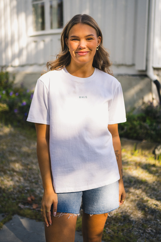 Rauslinn Logo Tee Hvit