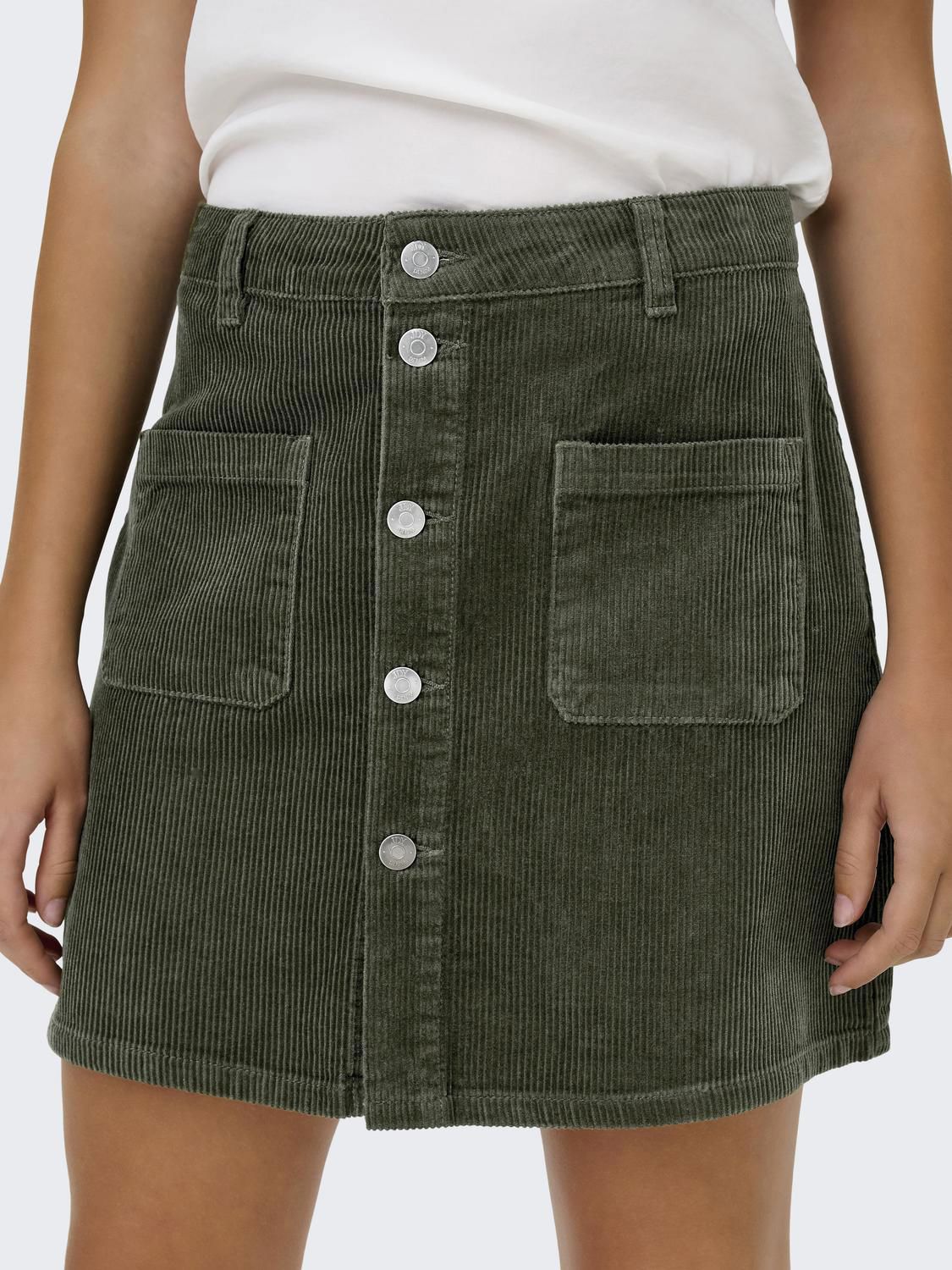 Jdyshiraz Corduroy Skirt Pnt Noos Grønn