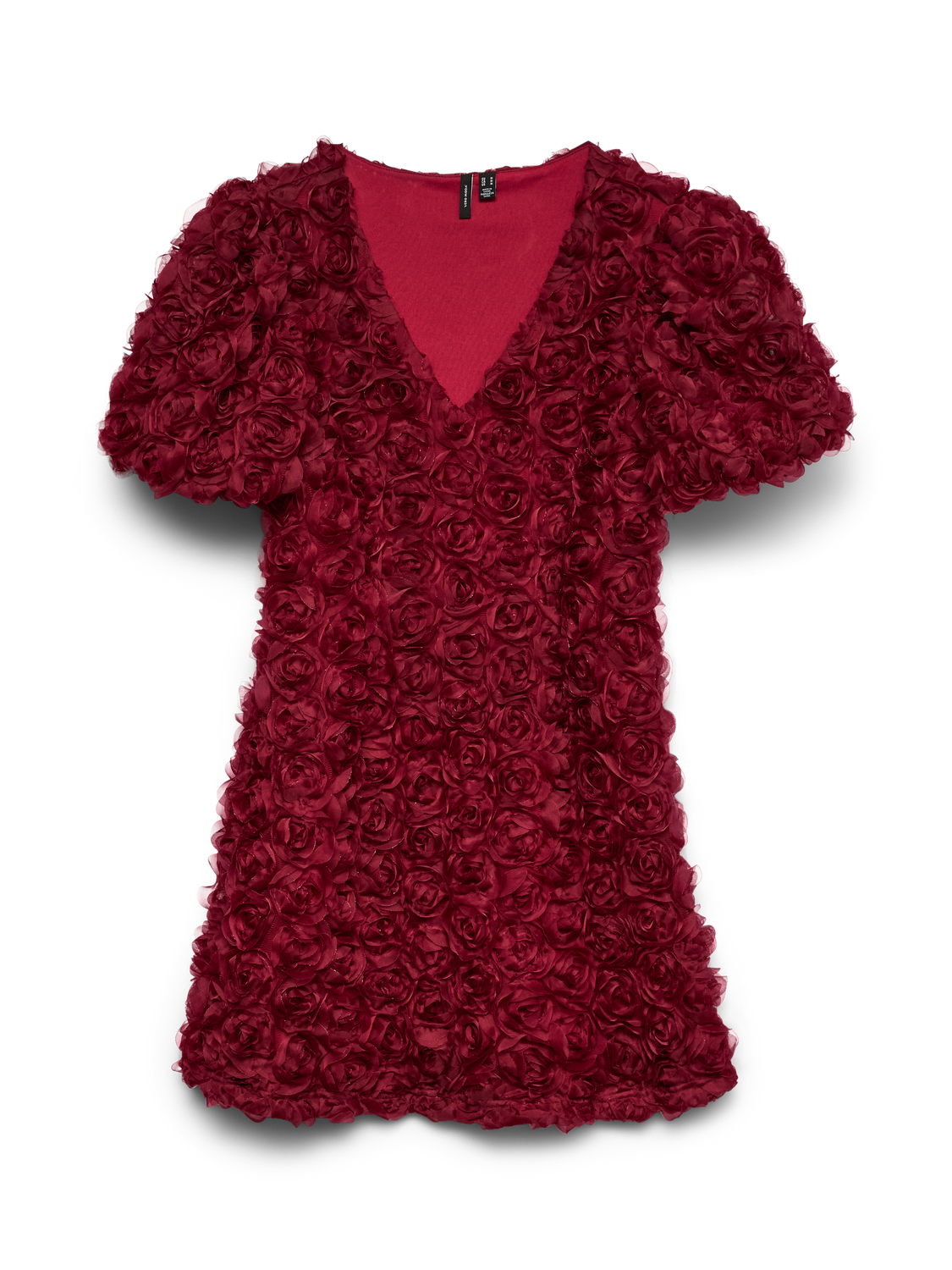 Vmsilja Ss Short Dress Wvn Exp Rød