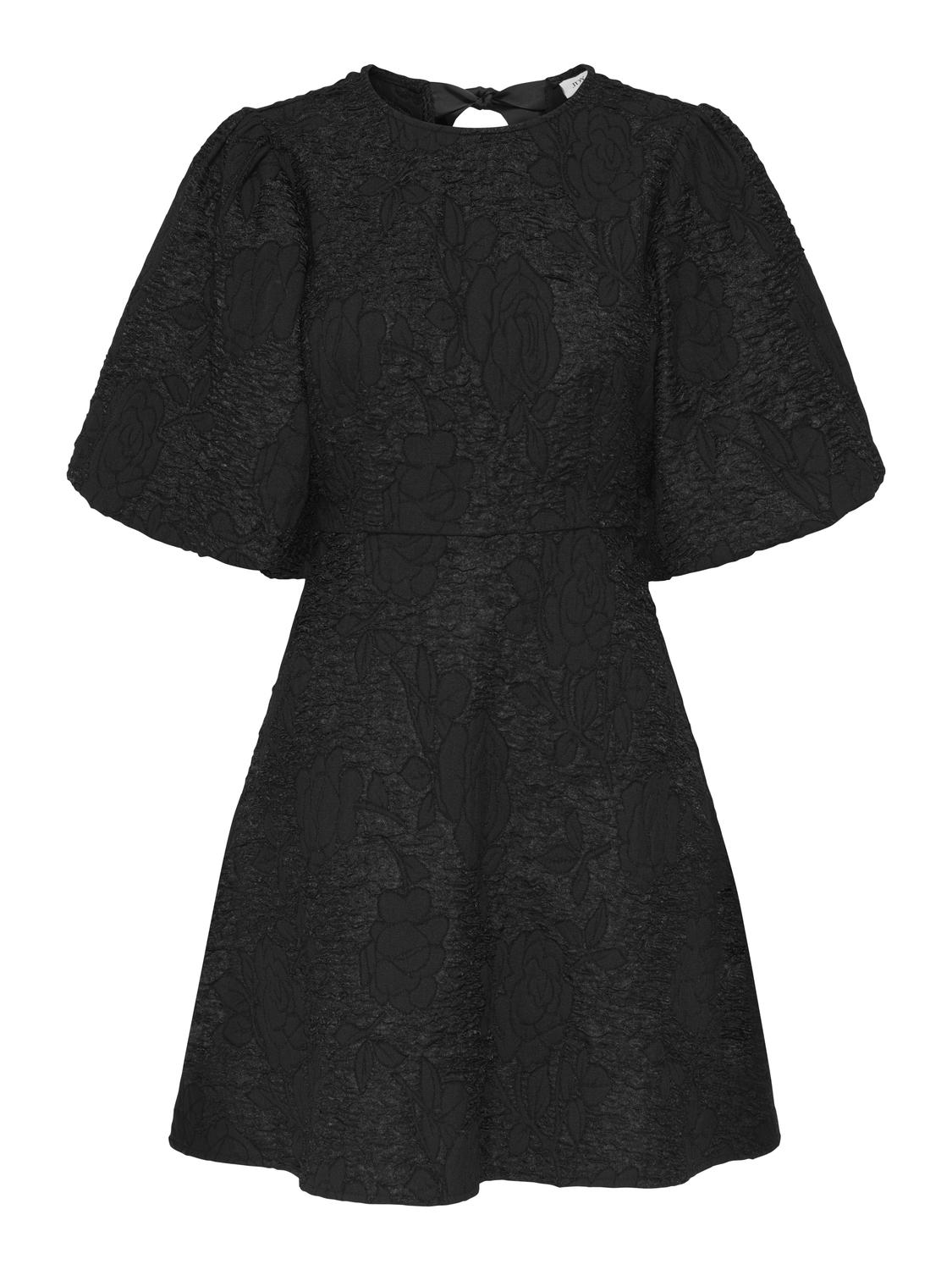 Jdydora S/s Bow Dress Wvn Svart