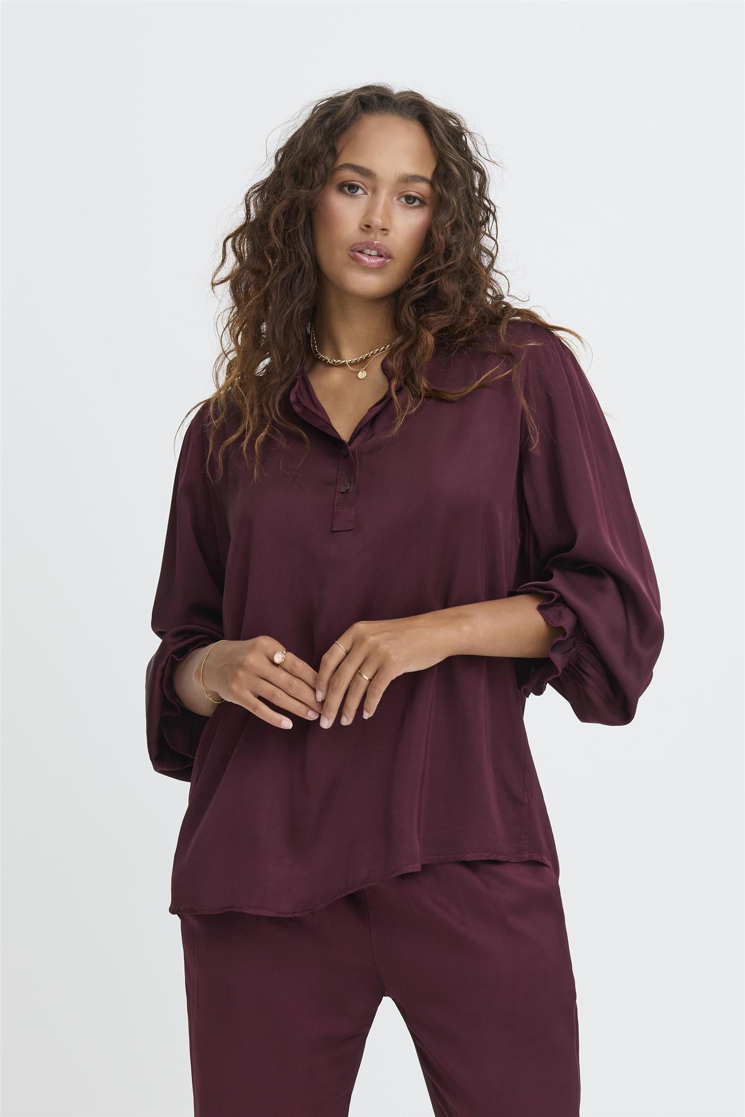 Sbolivia Blouse Burgunder