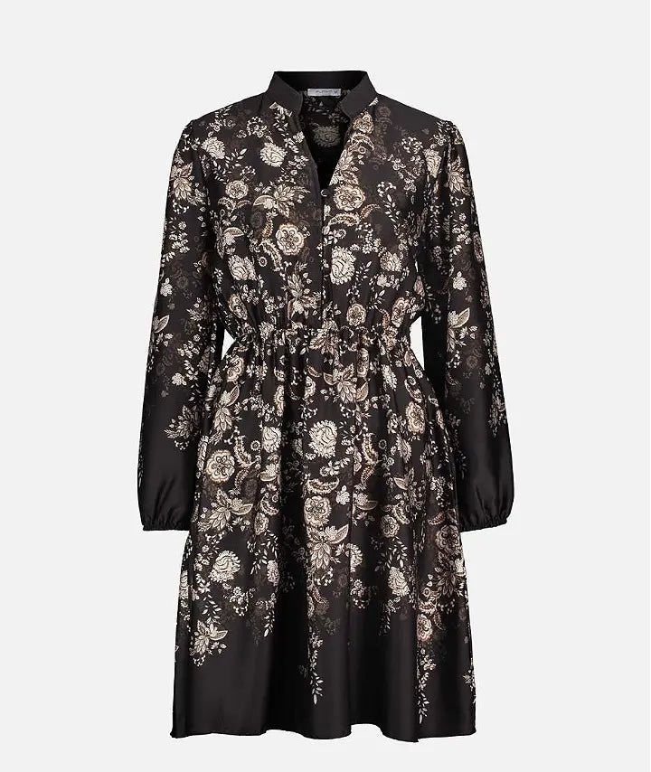 Malvine Paisley satin Svart