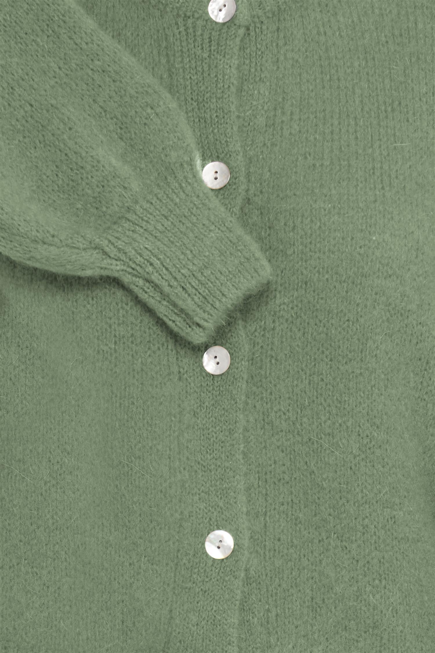 Sbgulvig Knit Cardigan Grønn