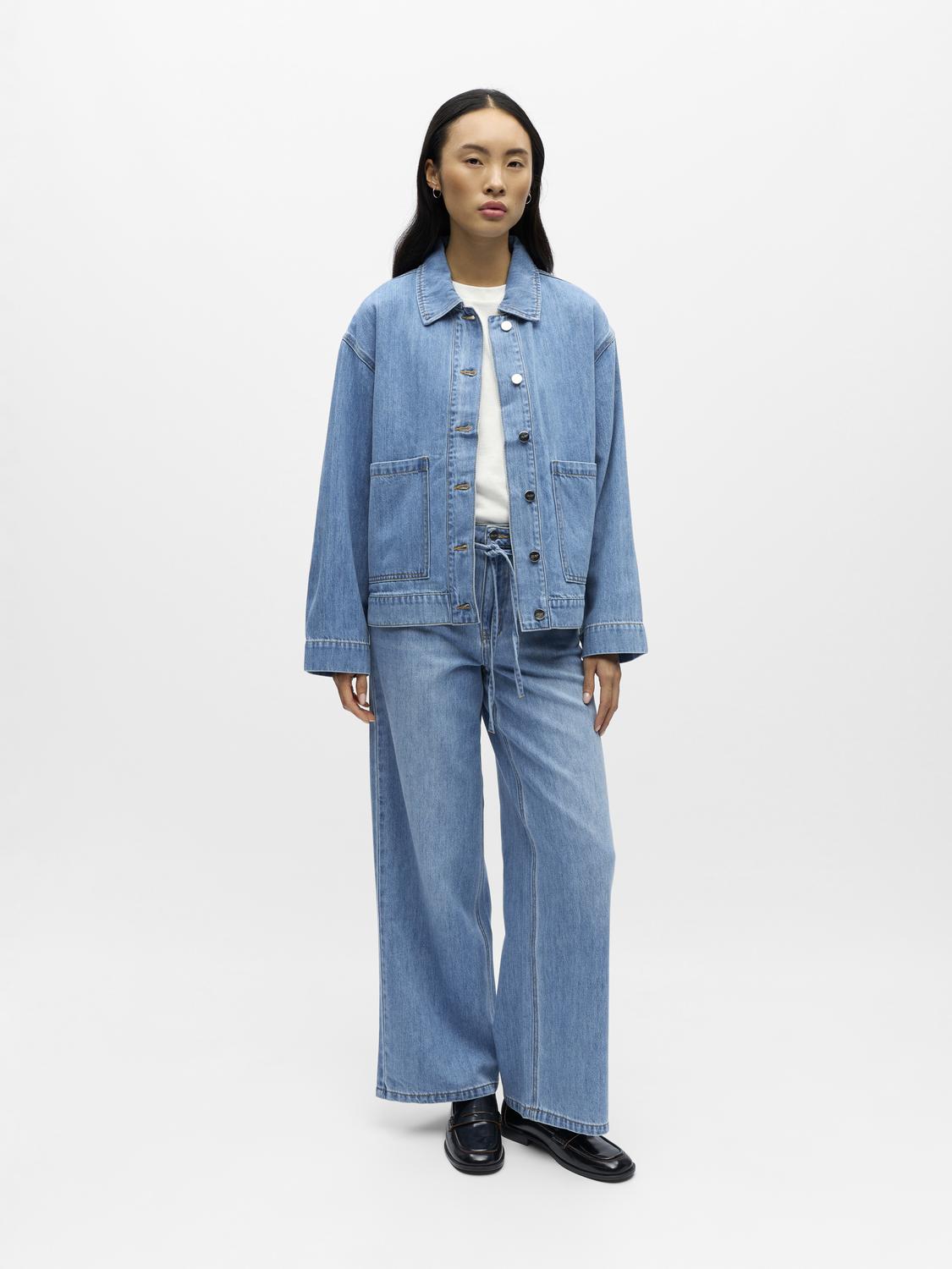 Objrosie Re L/s Overshirt Noos Blå