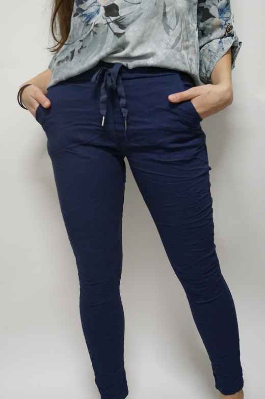 Tindra Bukse Plain lang Marine