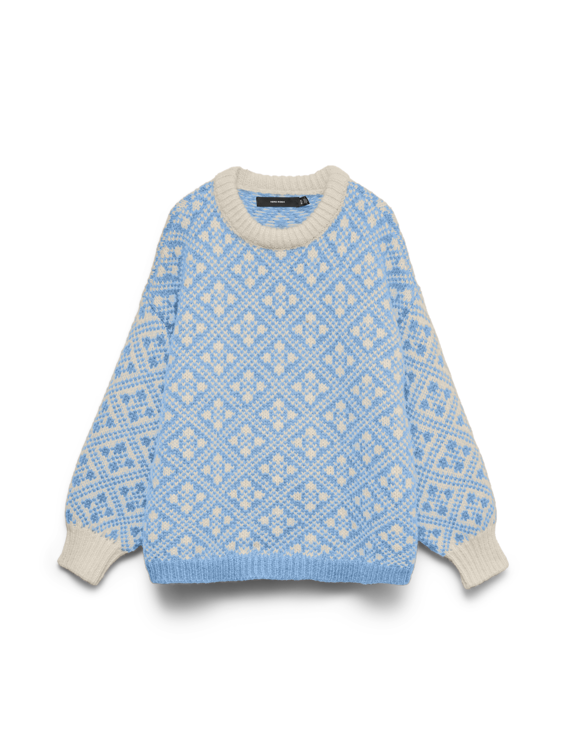 Vminga Ls O-Neck Oversized Pullover Rep Blå