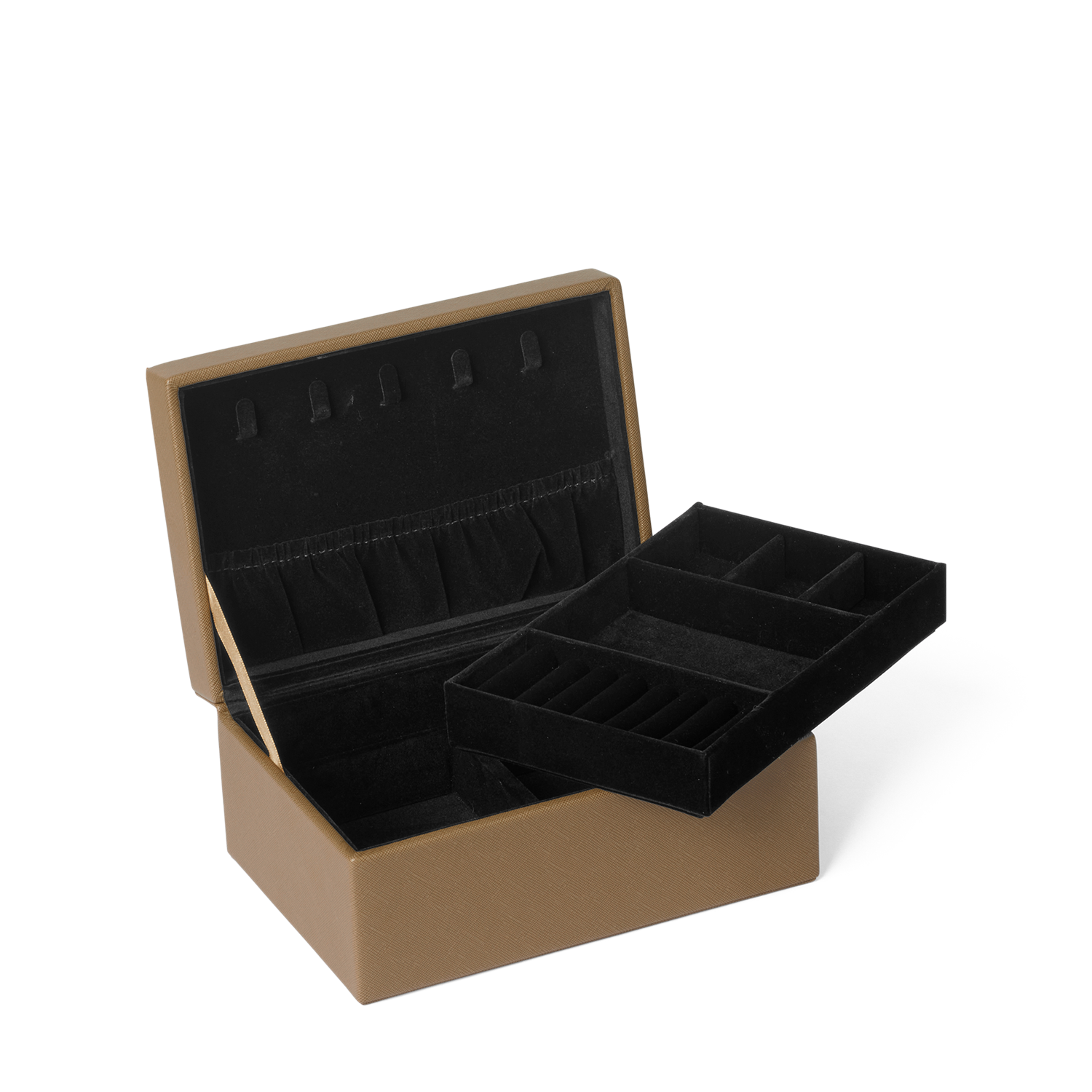 Day Saffiano Jewelry Box Medium Beige