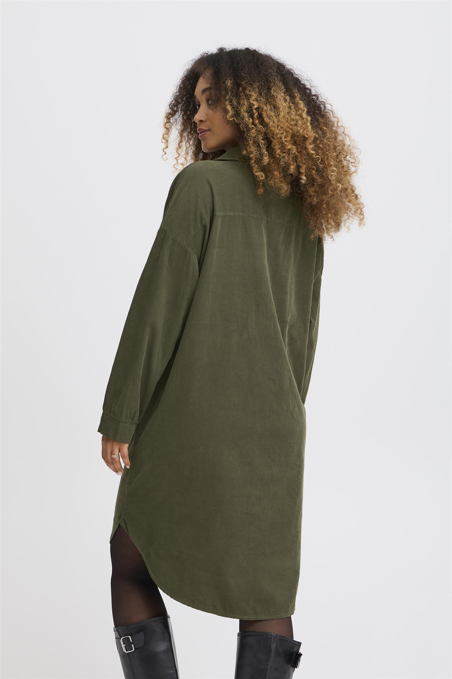 Sbtonya Shirt Dress Grønn