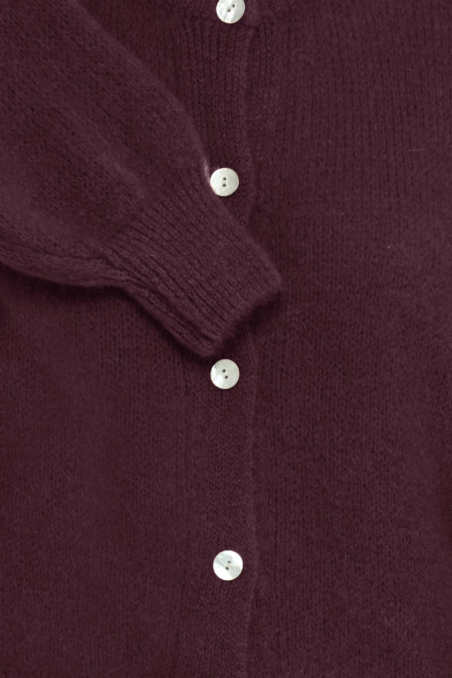 Sbgulvig Knit Cardigan Burgunder