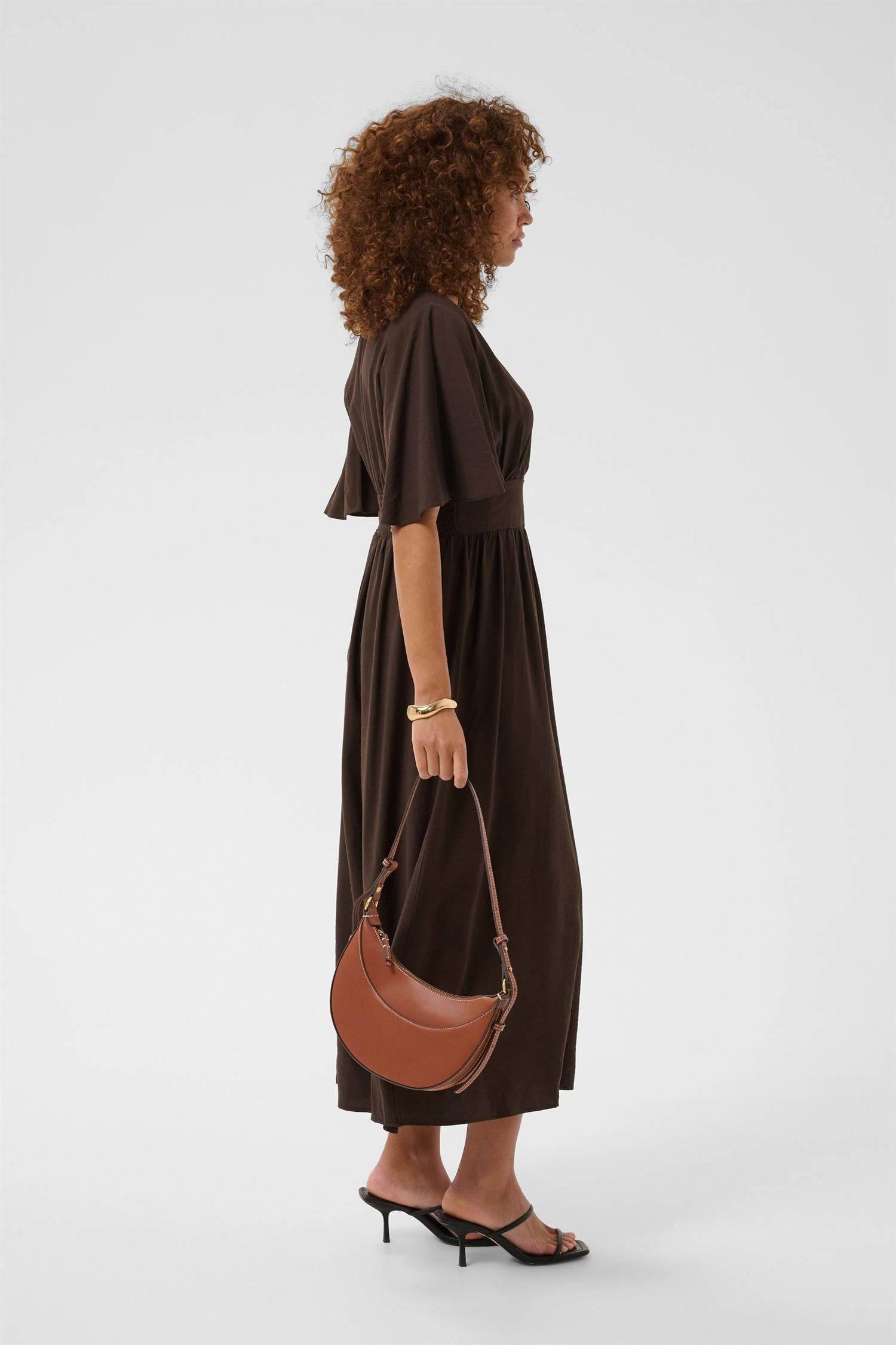 Kasirena Long Dress Brun