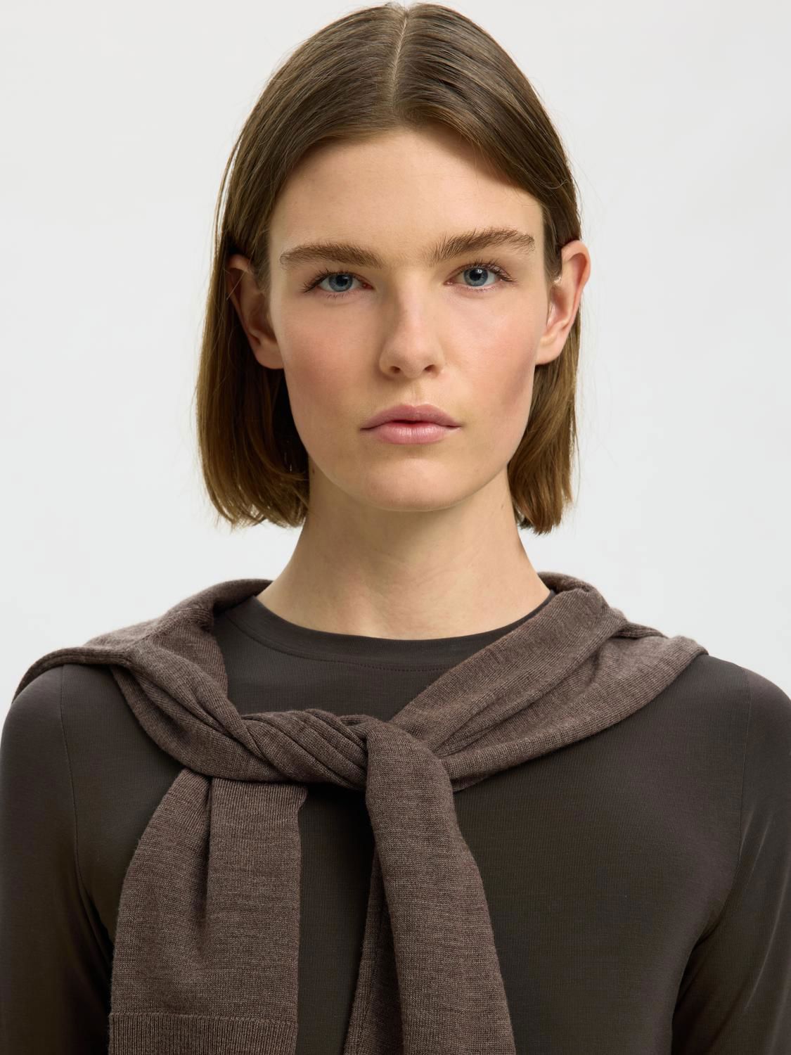 Slwmanja Ls O-Neck Noos Brun