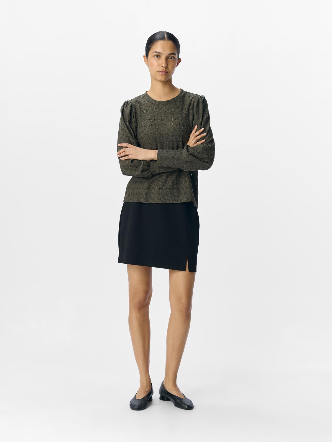 Objlaila L/s Re Top Noos Mørkegrå