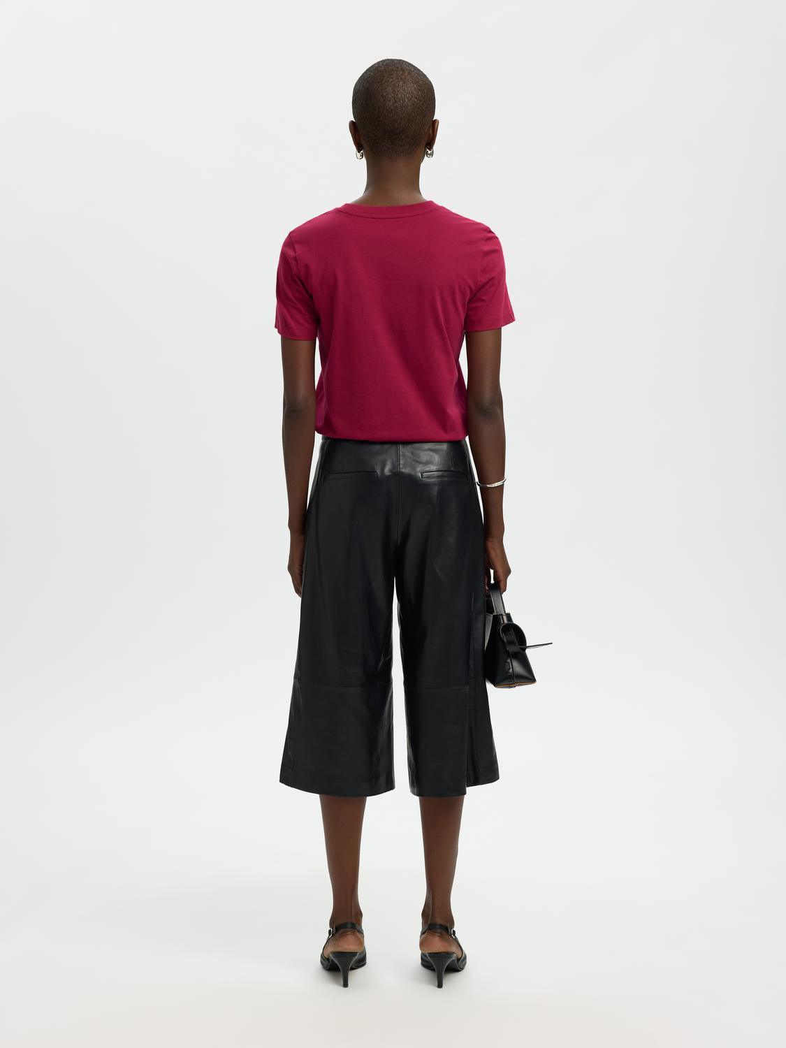 Slwmyessential Ss O-Neck Tee Noos Bringebær