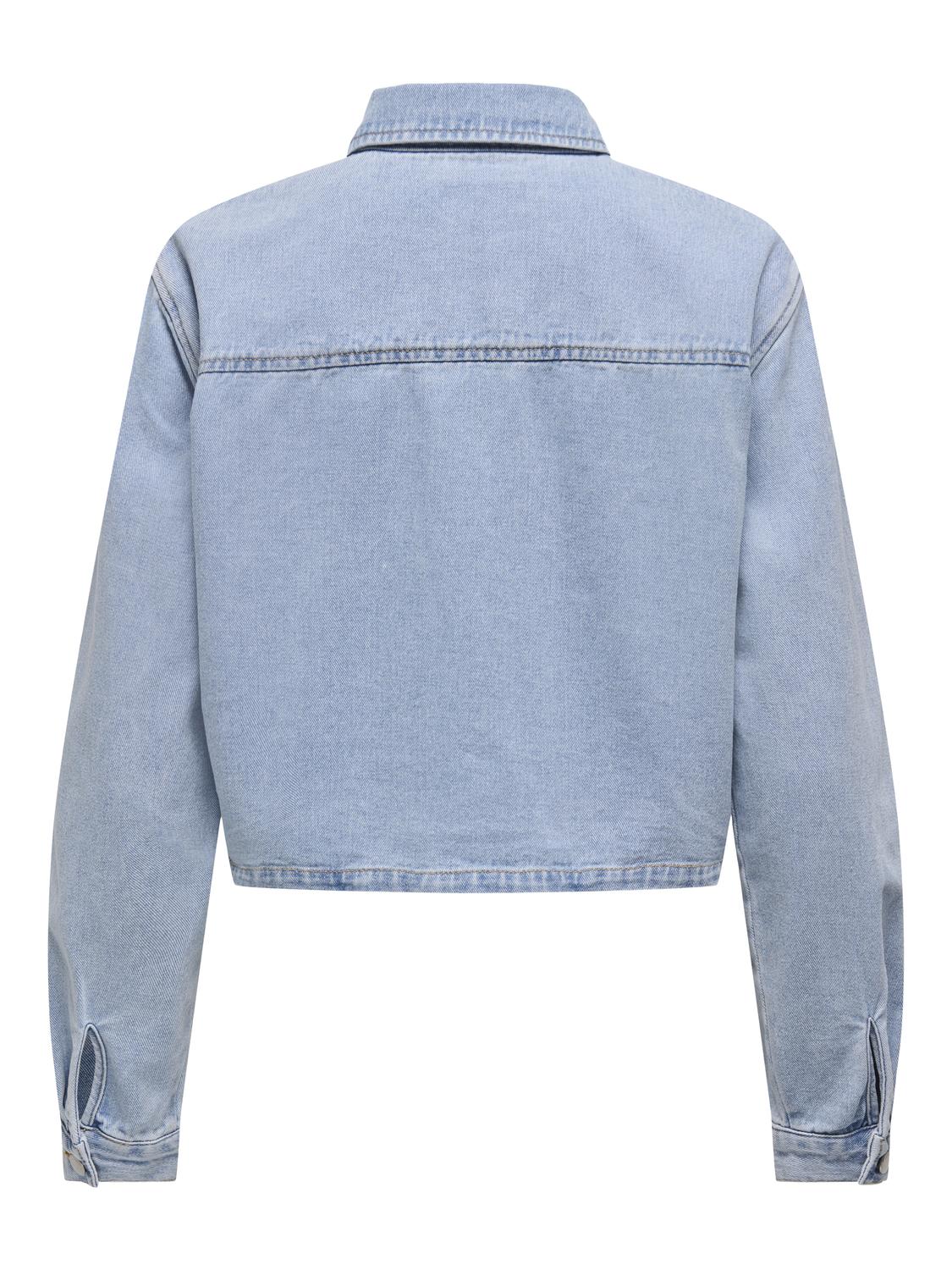 Jdymarly L/s Boxy Shacket Dnm Noos Blå