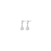 Roslyn - Crystal Stud Earrings Stainless Steel Sølv