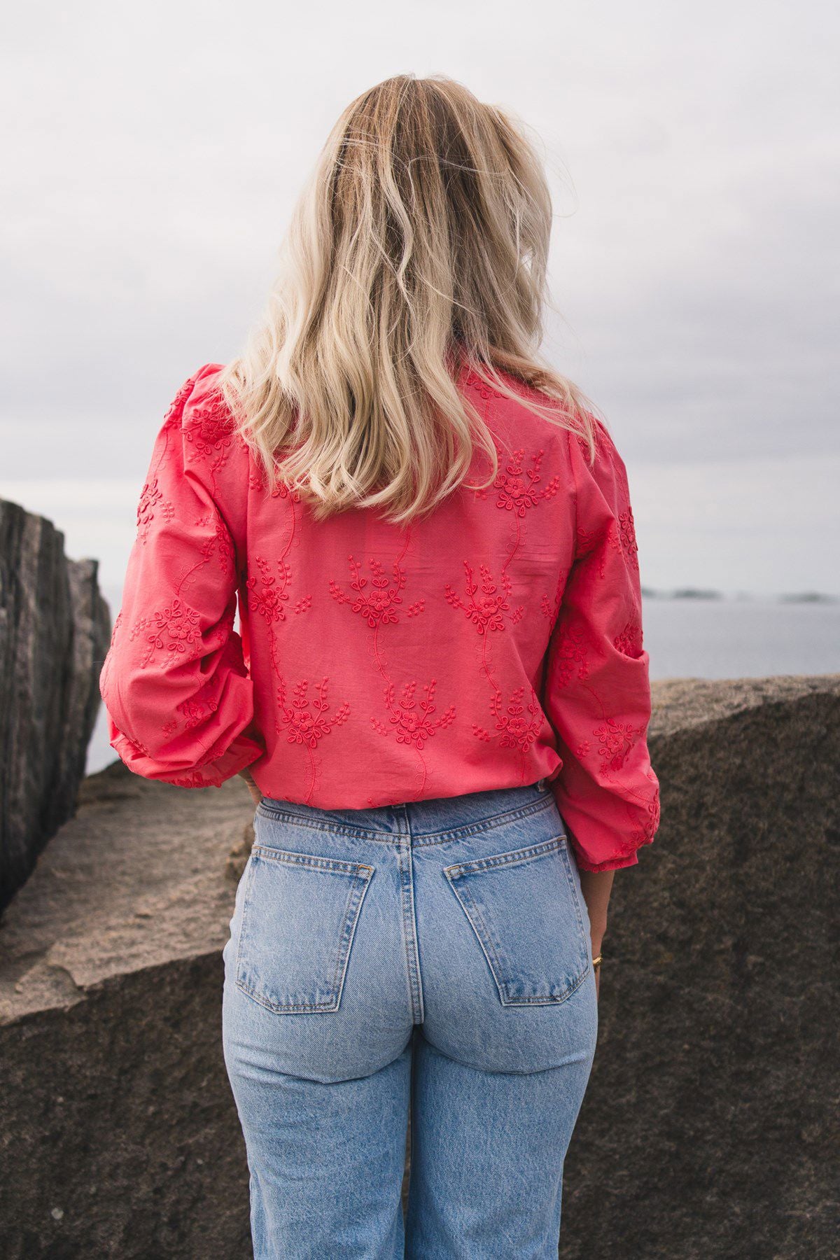 Rauscamilla Shirt Emb Rosa