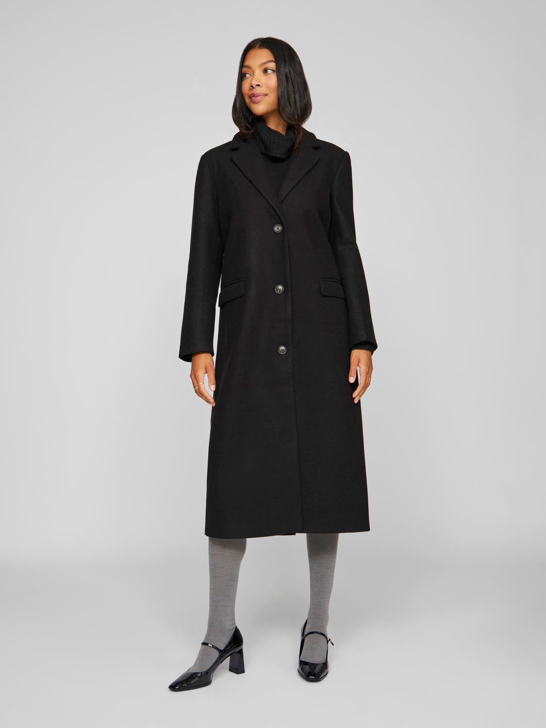 Visolo L/s Coat - Noos Sort