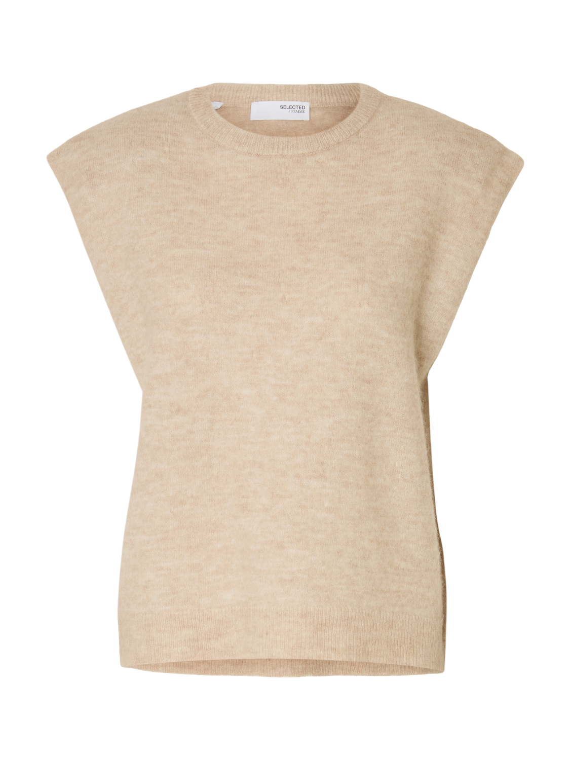 Slflulu Sl Knit Vest Grå