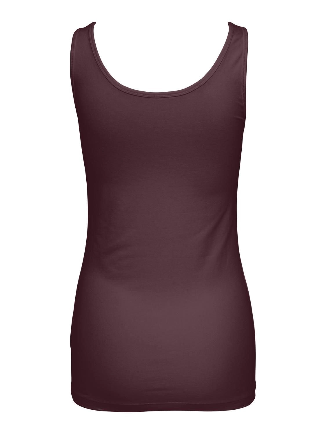 Jdyava S/l Tank Top 180 Jrs Noos Burgunder