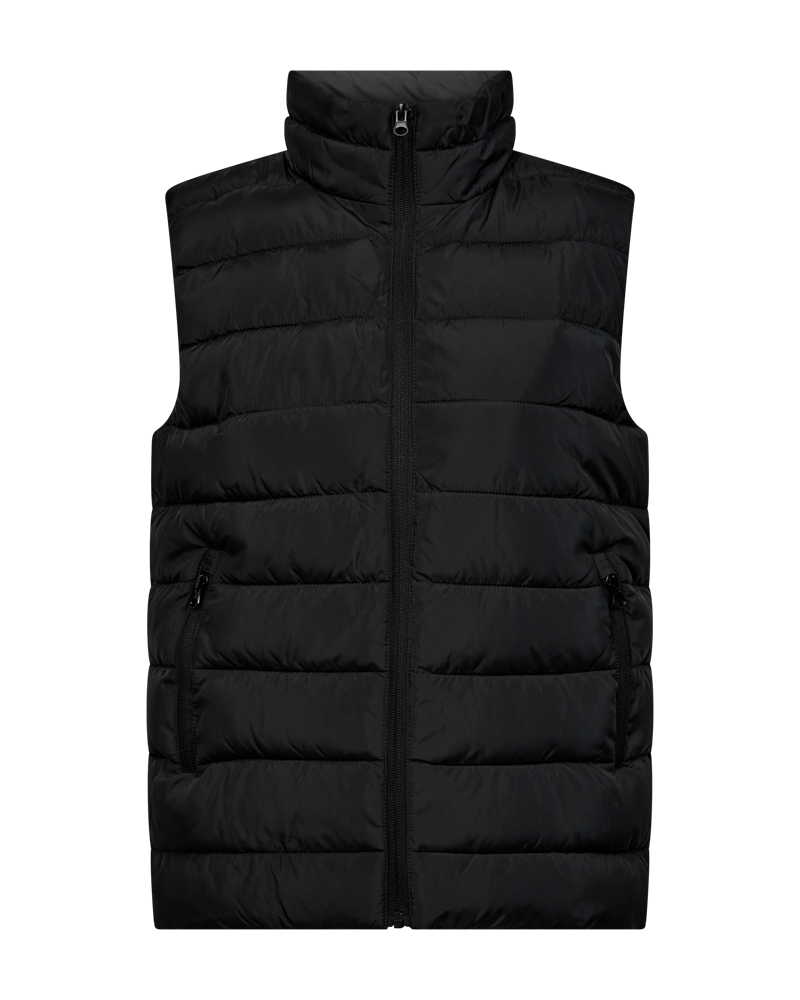 Fqolga-Waistcoat Sort