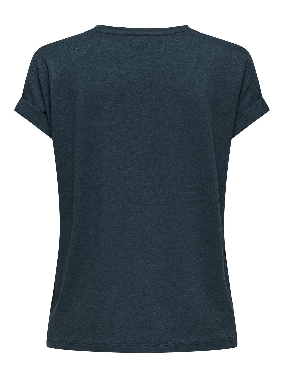 ONLMOSTER S/S O-NECK TOP NOOS JRS Mørketurkis