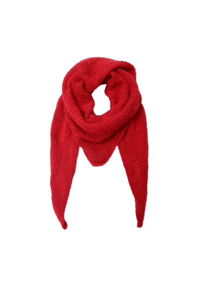 Bcdell knitted mini scarf Rød