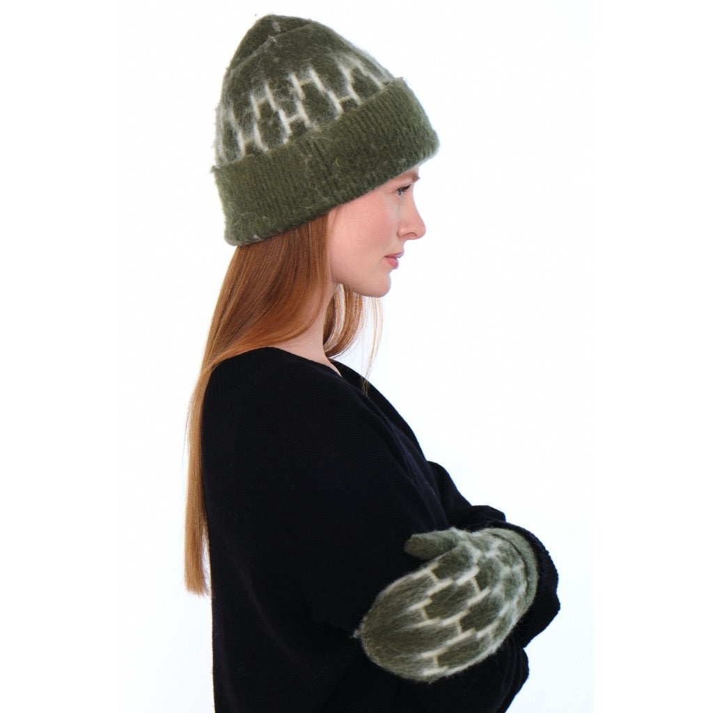 Gera beanie Grønn