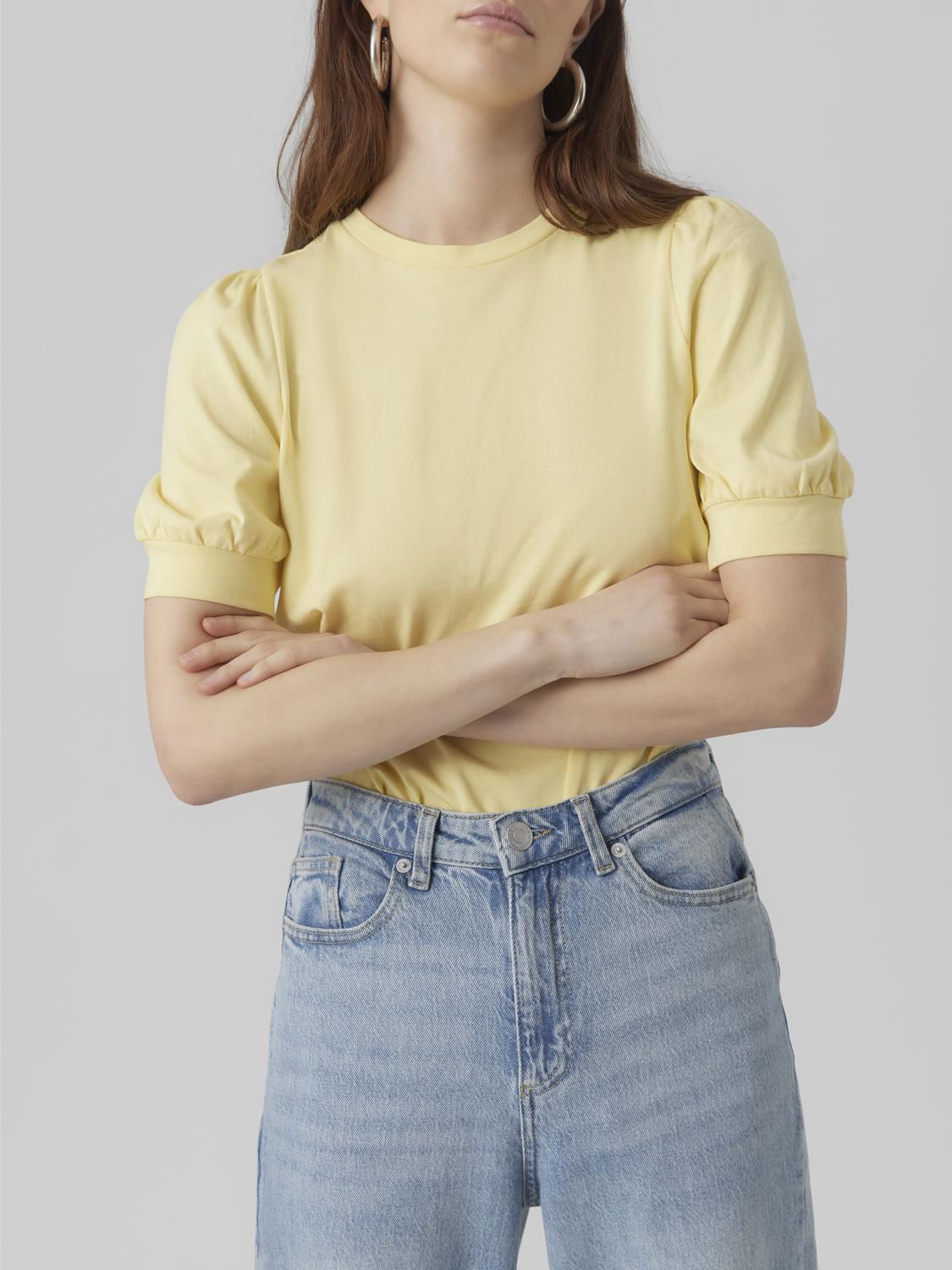 Awkerry 2/4 O-Neck Top Noos Gul
