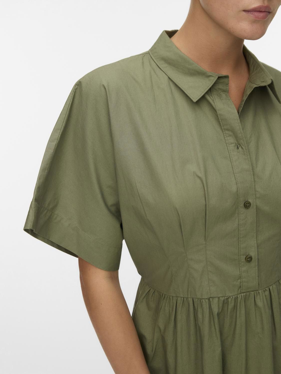 Awbarbara Ss Calf Dress Grønn